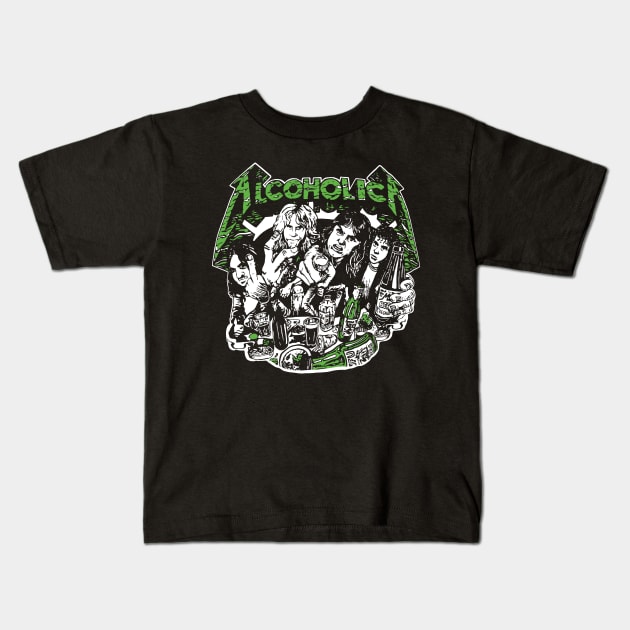 Alcoholica Kids T-Shirt by Chewbaccadoll